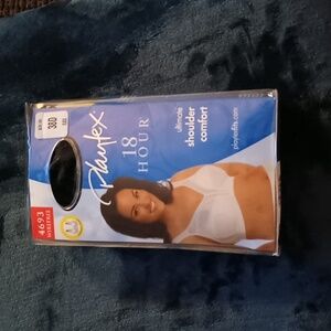 Playtex 18 Hour Wirefree Comfort Black Bra Size 38D